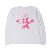 Chrome Hearts Foti Harris Teeter Long Sleeve T-Shirt White Pink