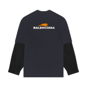 (W) Balenciaga Year of the Tiger Layerd T-Shirt Black
