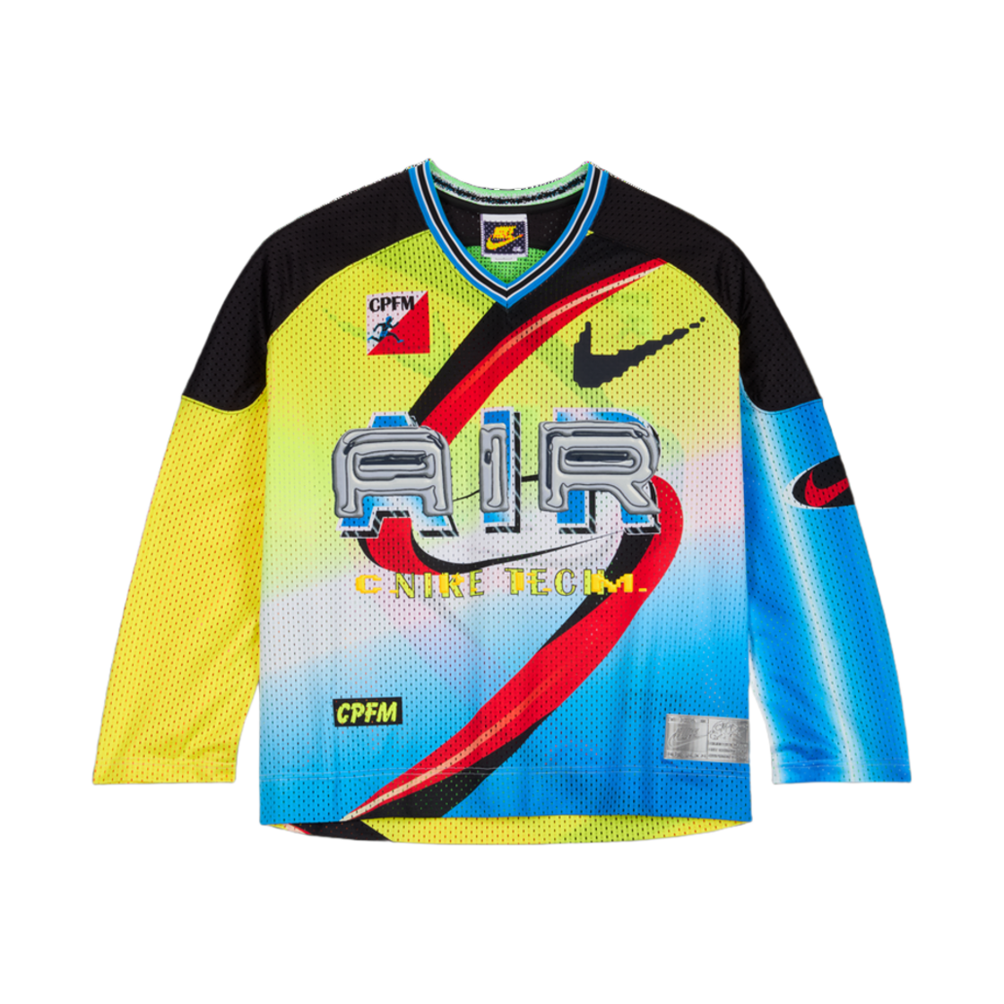 나이키 x CPFM 리버시블 하키 저지 옐로우 블루