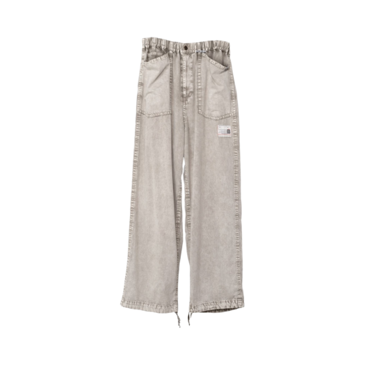 A12PT022-WHITE Maison Mihara Yasuhiro Denim Baker Pants White