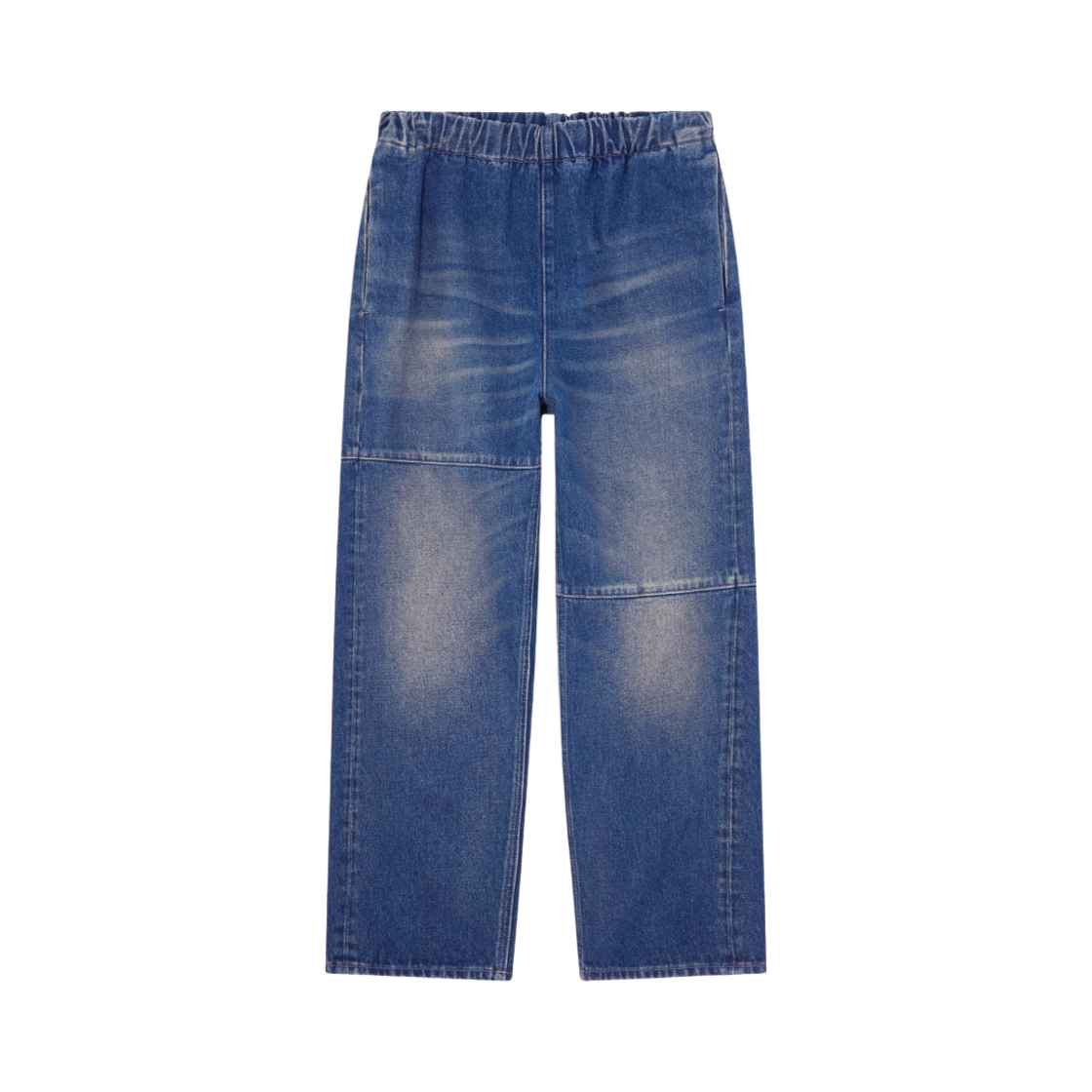 (W) MM6 메종 마르지엘라 엘라스티케이티드 진 그린 캐스트((W) MM6 Maison Margiela Elasticated Jeans Green Cast) - 1