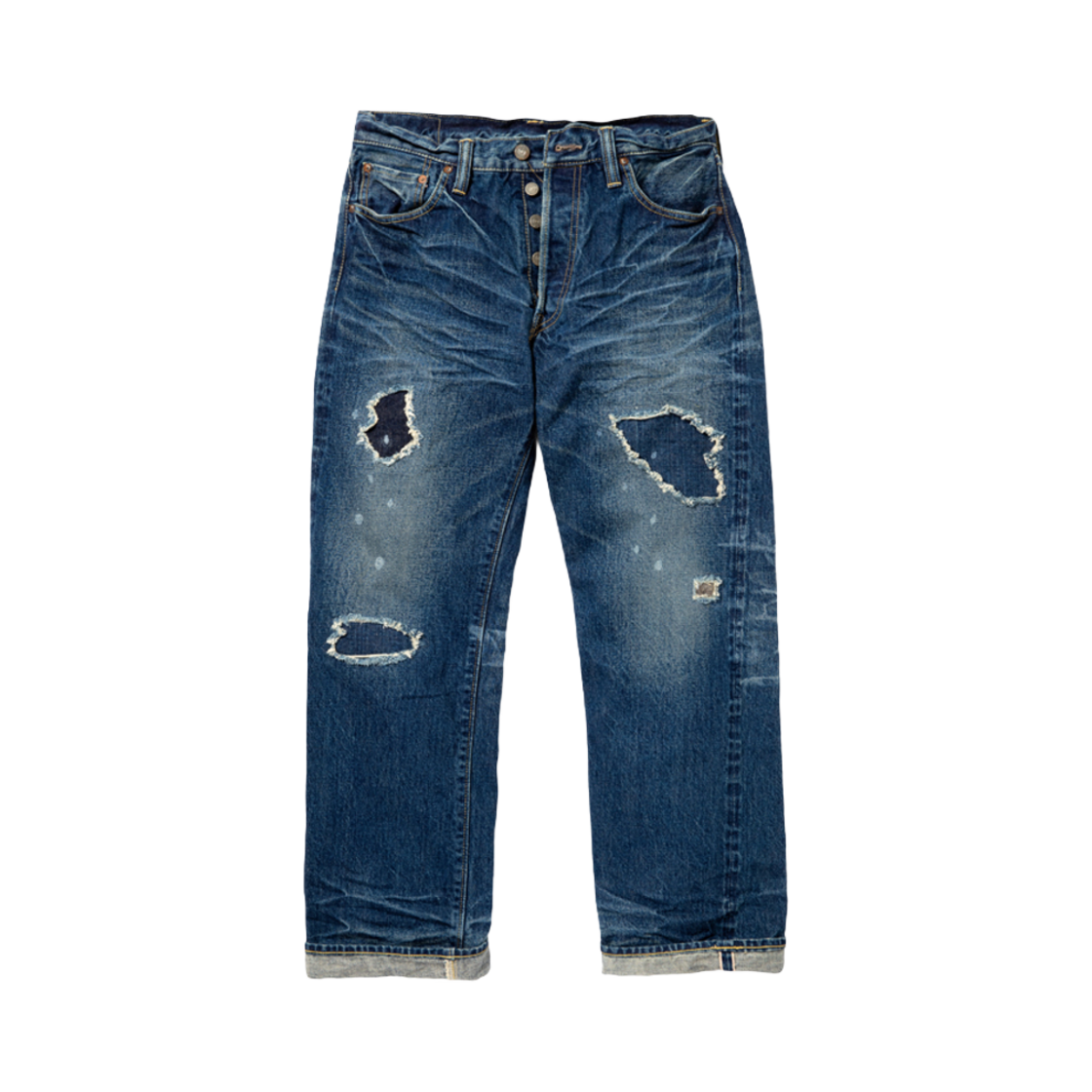슈가 케인 14온즈 파이버 데님 론 스타 진 10 이어 에이지드(Sugar Cane 14 oz. Fiber Denim Lone Star Jeans 10 Year Aged)