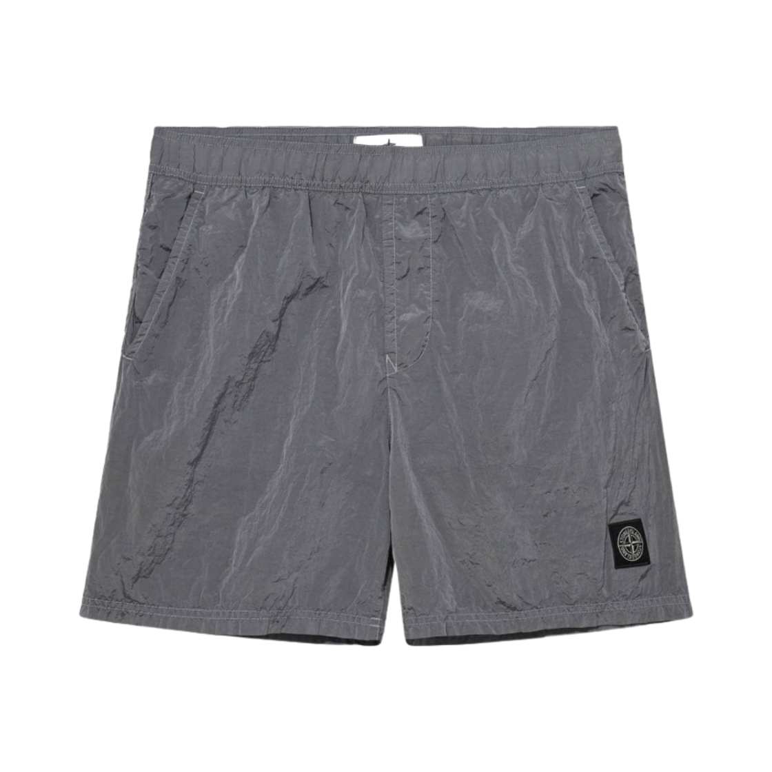 스톤 아일랜드 B0943 나일론 메탈 스위밍 트렁크 다크 그레이 - 24SS(Stone Island B0943 Nylon Metal Swimming Trunk Dark Grey - 24SS)