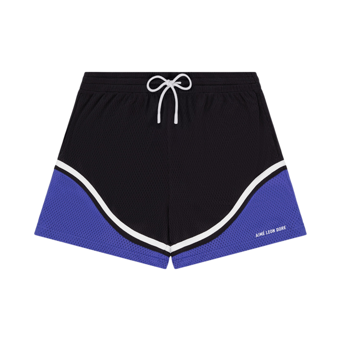 - Aime Leon Dore Colorblock Court Short Jet Black Royal