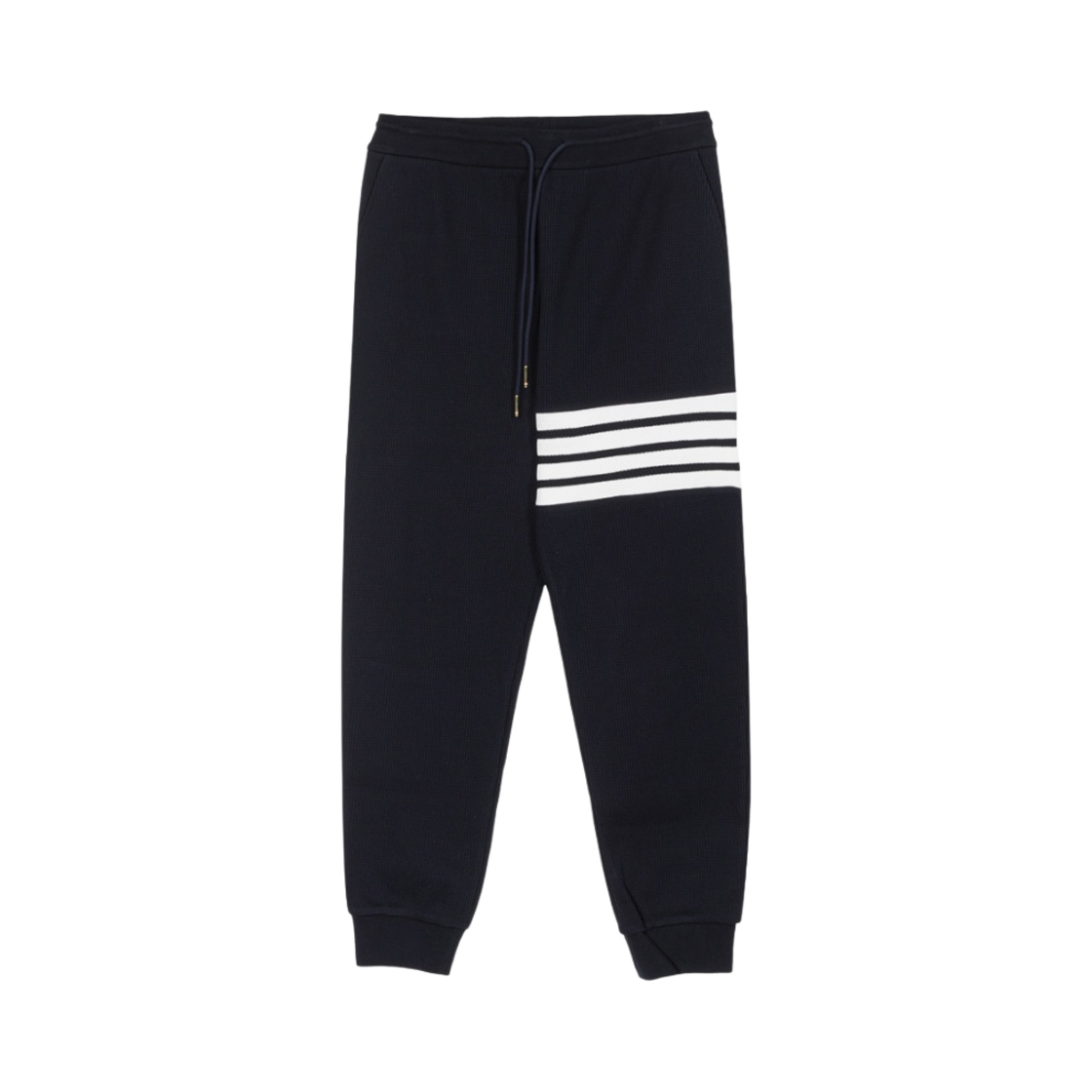 톰브라운 와플 사선 스트라이프 스웨트팬츠 네이비(Thom Browne Waffle 4-Bar Stripe Sweatpants Navy) - 1