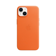 Apple iPhone 14 Leather Case with MagSafe Orange