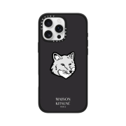 Casetify x Maison Kitsune iPhone Black Magsafe Impact Case Matte Black