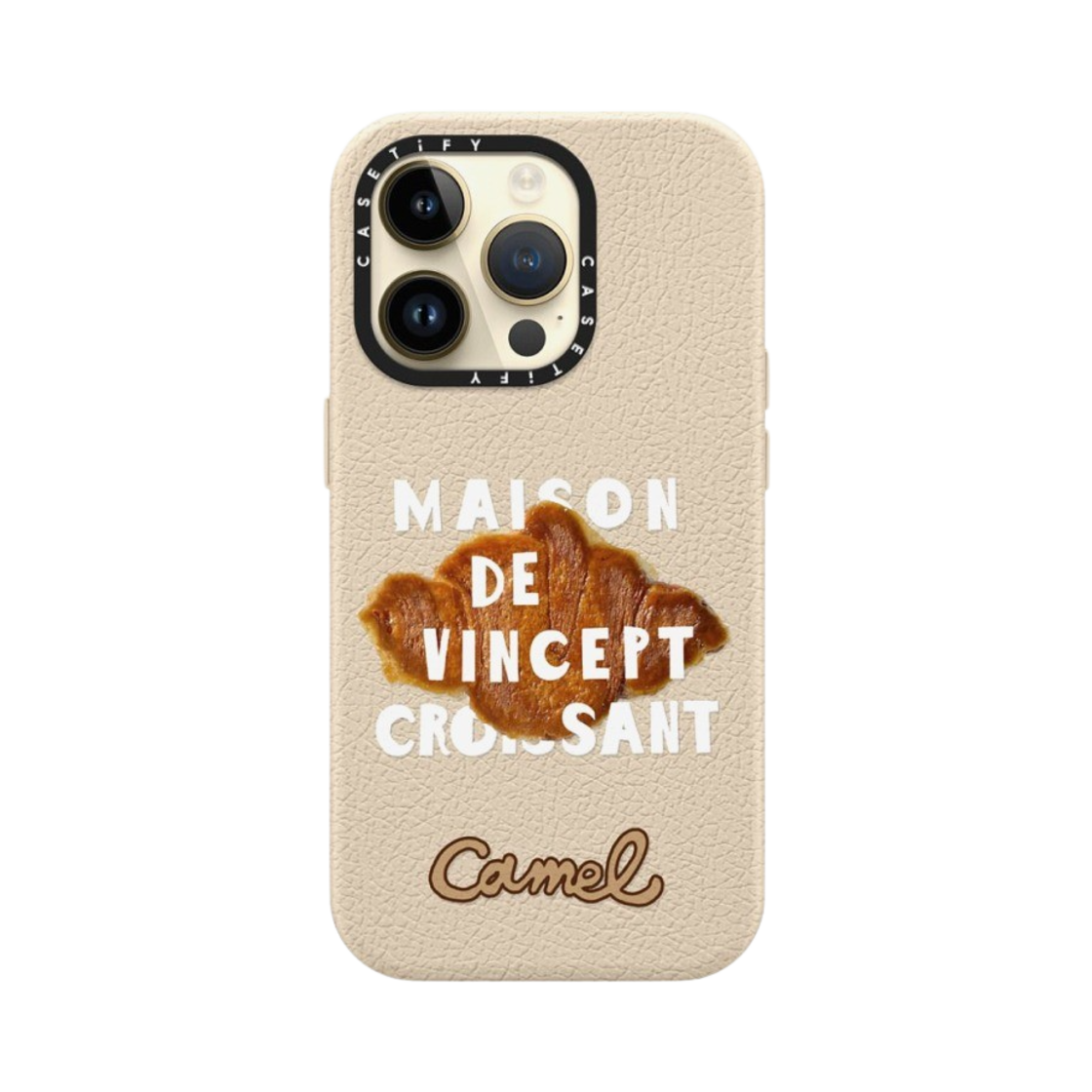 케이스티파이 x 카멜 커피 아이폰 브레드 화이트 맥세이프 레더 케이스 오트밀 누드(Casetify x Camel Coffee iPhone Bread White Magsafe Leather Case Oatmeal Nude) - 4