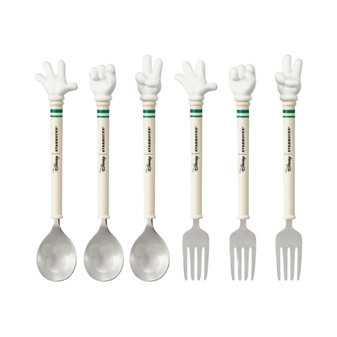 스타벅스 오텀 디즈니 조이풀 커트러리 세트 6pcs(Starbucks Autumn Disney Joyful Cutlery Set 6pcs)