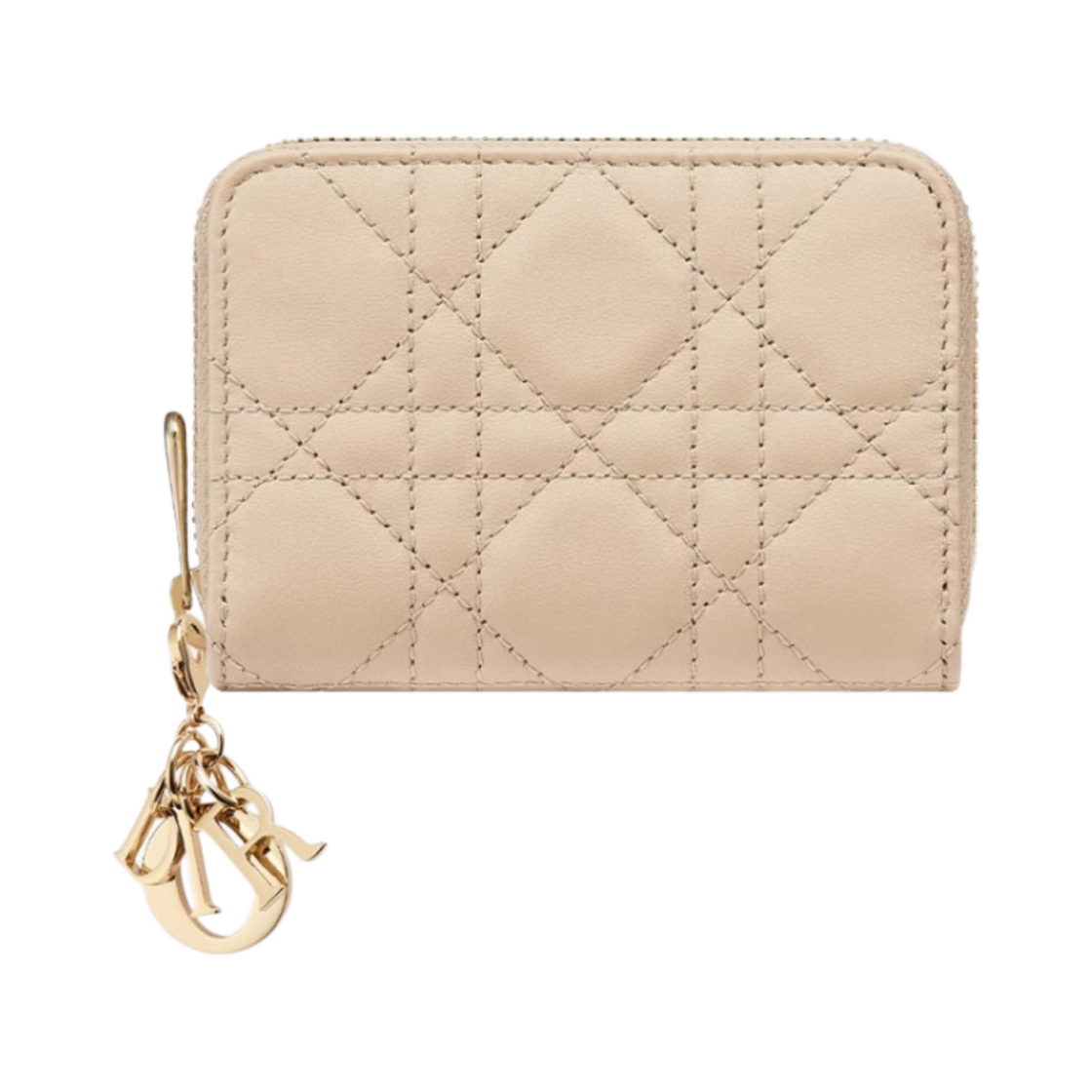디올 스몰 레이디 보야저 코인 지갑 까나쥬 램스킨 샌드(Dior Small Lady Voyageur Coin Purse Cannage Lambskin Sand) - 1