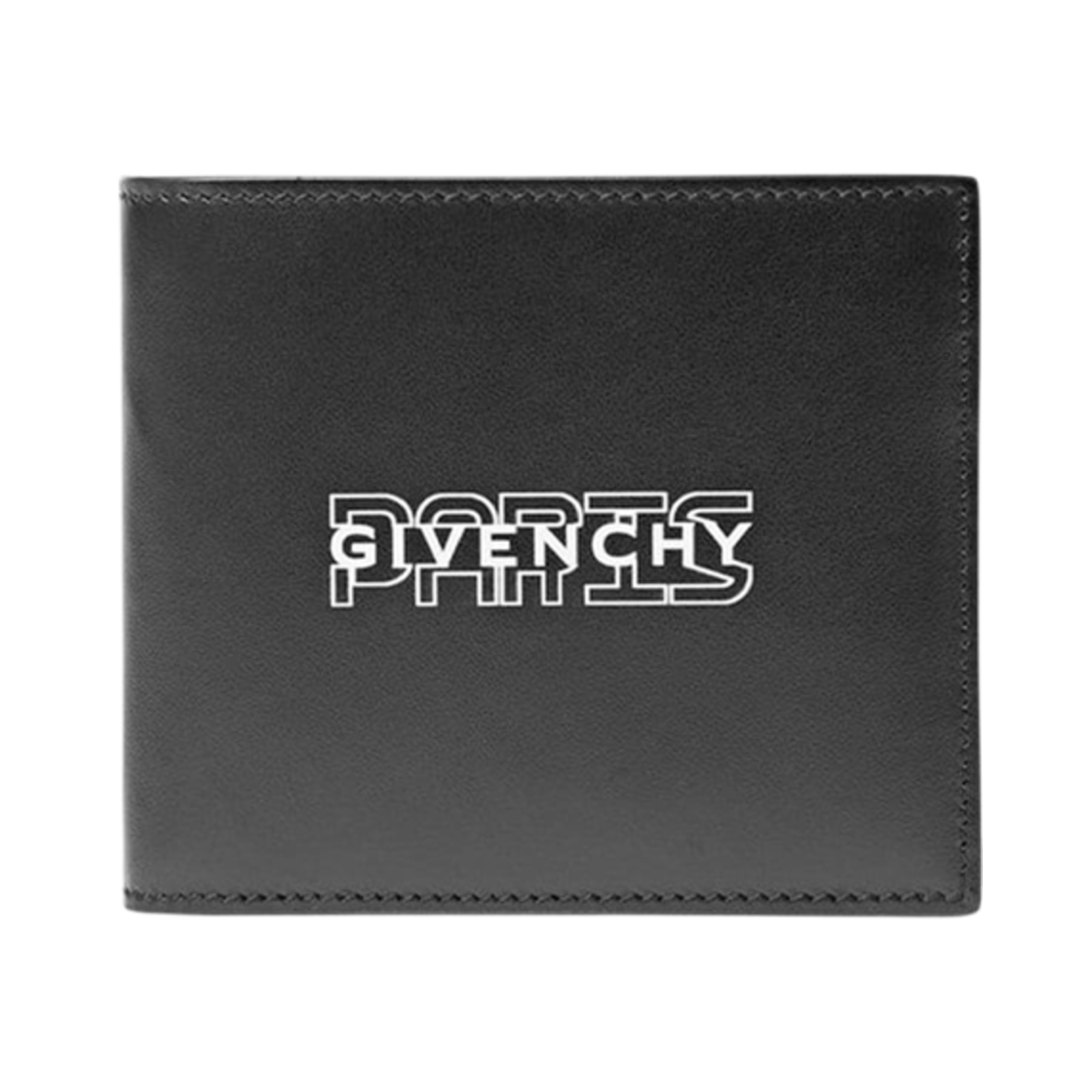 지방시 레이어드 로고 그래픽 월렛 블랙 화이트(Givenchy Layered Logo Graphic Wallet Black White)