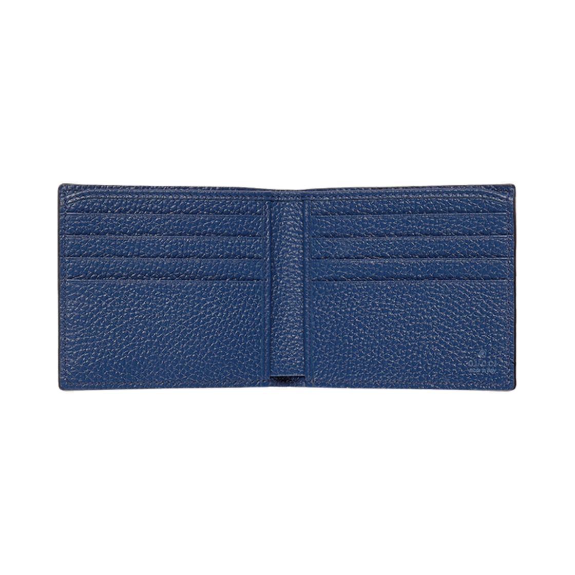 구찌 폴더형 지갑 로고 블루 레더(Gucci Bi-Fold Wallet with Logo Blue Leather) - 3