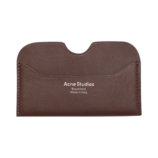 CG0107-ADM Acne Studios Elmas Card Holder Dark Brown