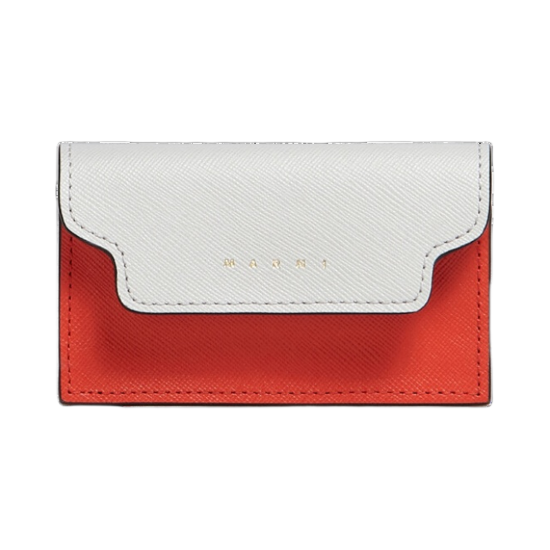 마르니 사피아노 비즈니스 카드 케이스 펠리칸 인디안 오렌지(Marni Saffiano Business Card Case Pelican Indian Orange)