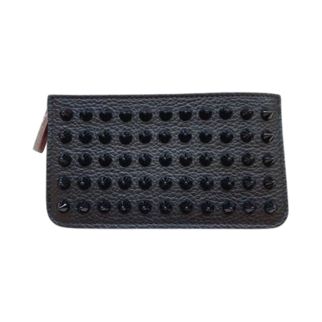 1205017CM53 Christian Louboutin Studs Card Holder Black