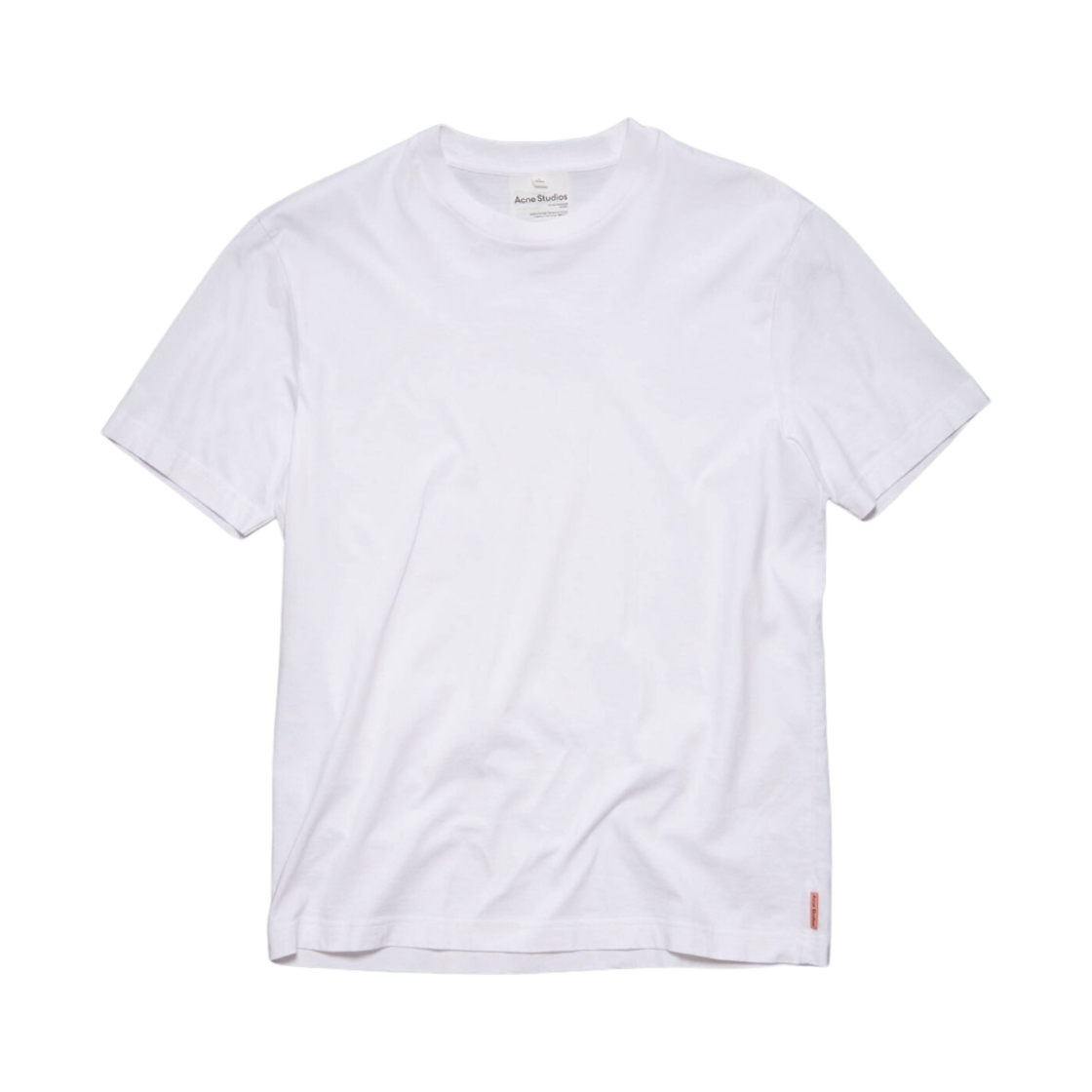 아크네 스튜디오 크루넥 티셔츠 옵틱 화이트(Acne Studios Crewneck T-Shirt Optic White) - 1
