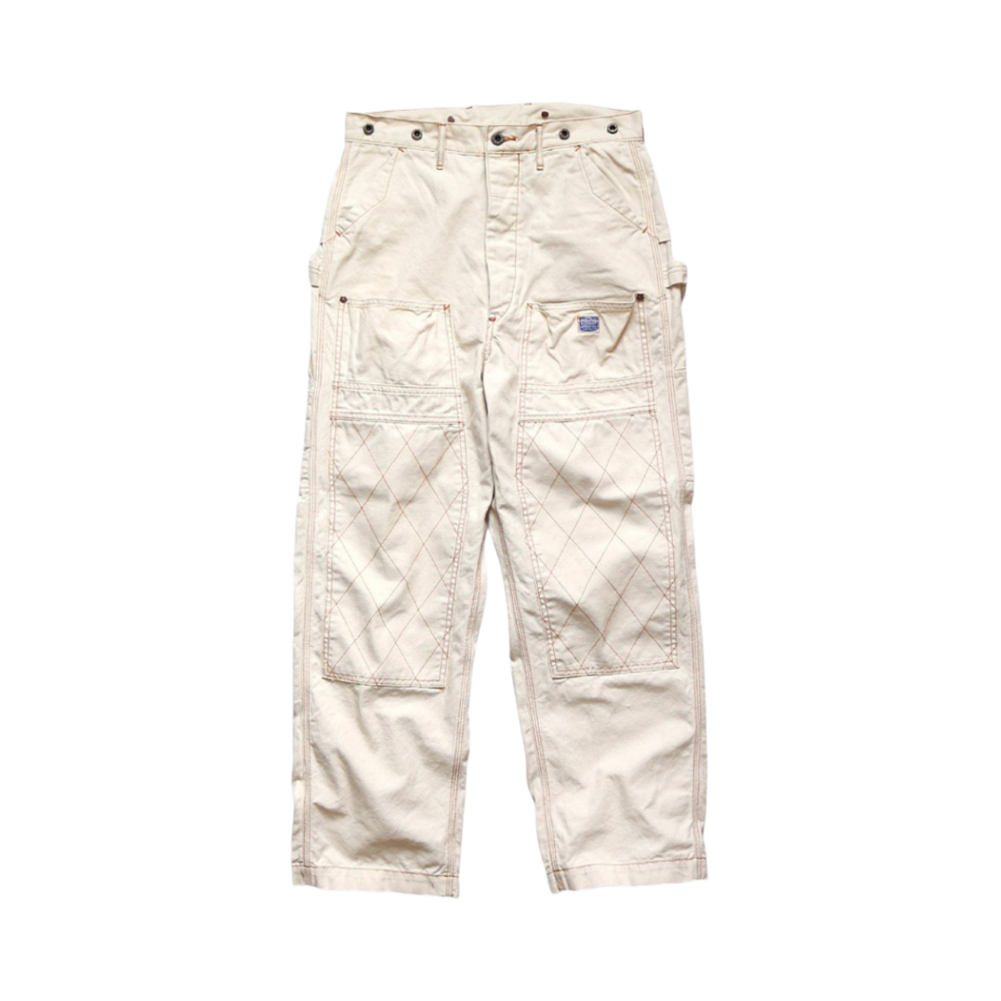 캐피탈 씬 캔버스 럼버 팬츠 키나리(Kapital Thin Canvas Lumbar Pants Kinari)