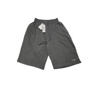 Undermycar Mu.16 Anti Fxxking Logo Play Oversized One Tuck Sweat Shorts Pigment Gray