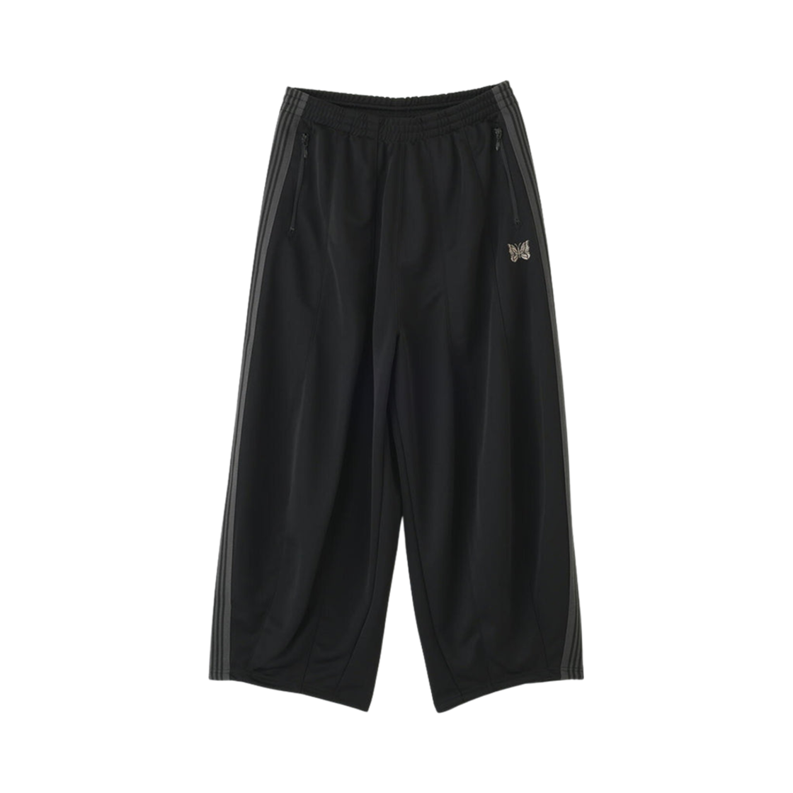 니들스 x LHP H.D. 트랙 팬츠 폴리 스무스 블랙 - LHP 한정(Needles x LHP H.D. Track Pants Poly Smooth Black - LHP Exclusive)