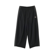 Needles x LHP H.D. Track Pants Poly Smooth Black - LHP Exclusive