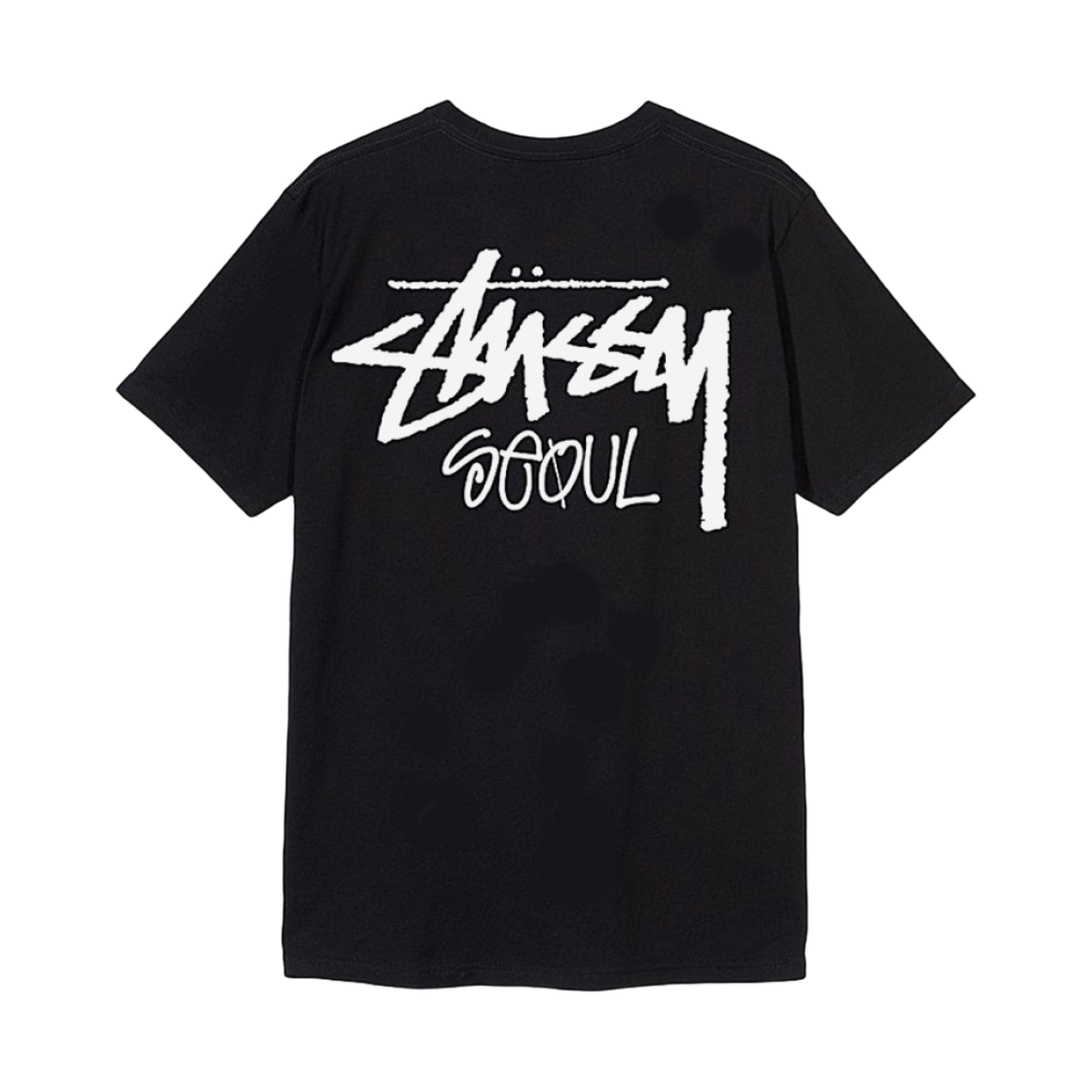 스투시 스탁 서울 티셔츠 블랙 2022(Stussy Stock Seoul T-Shirt Black 2022)