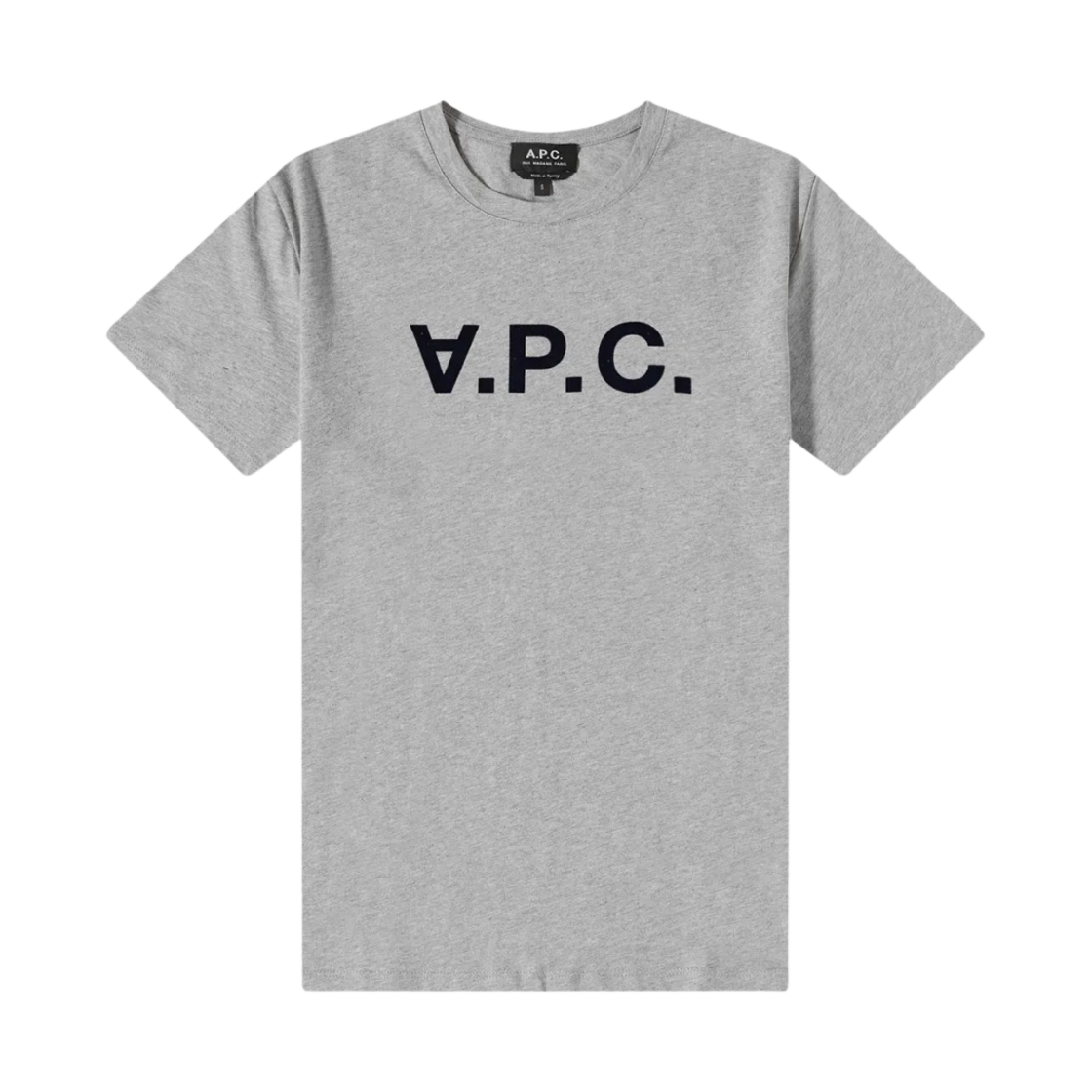 아페쎄 VPC 벨벳 티셔츠 그레이(A.P.C. VPC Velvet T-Shirt Gray)