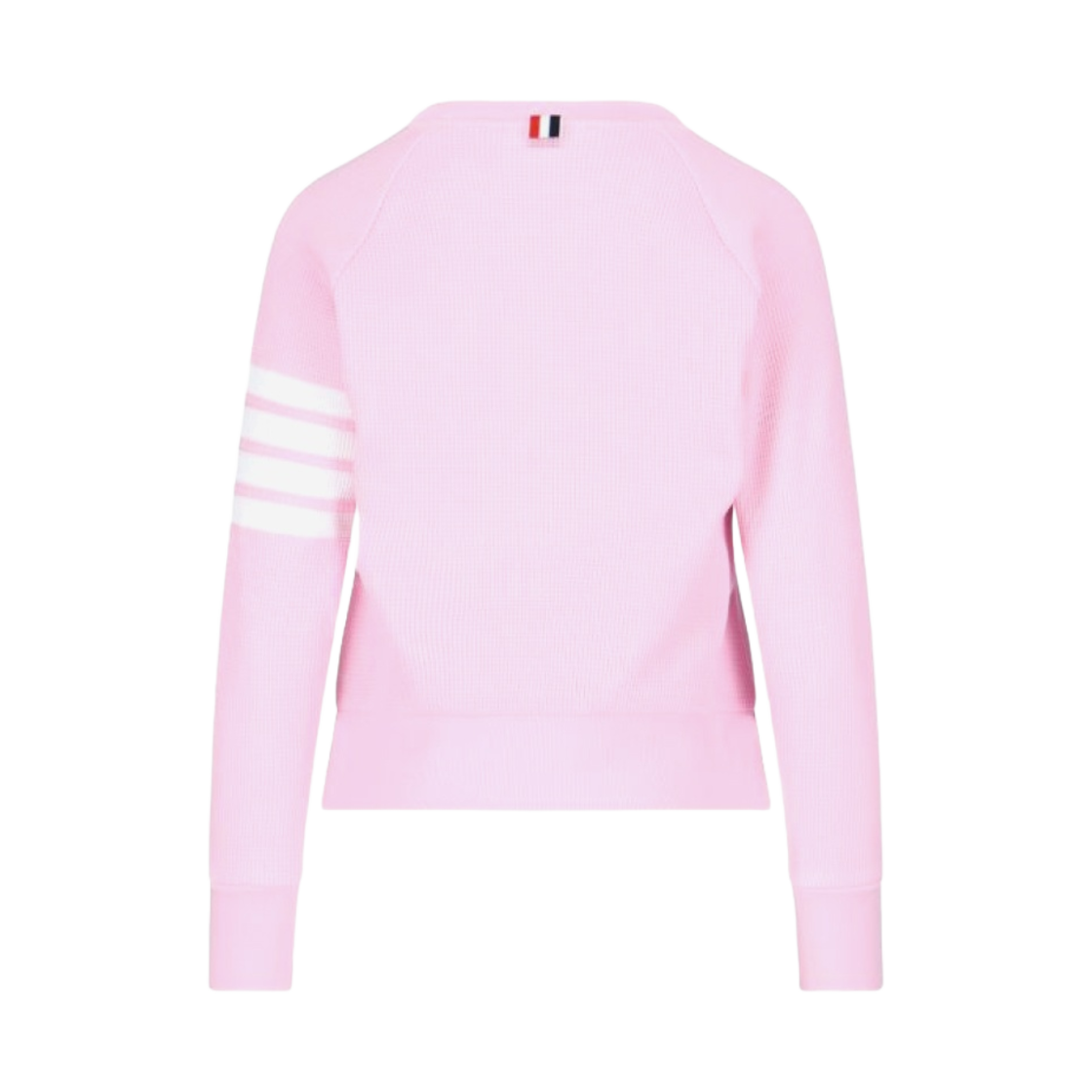 (W) 톰브라운 와플 사선 래글런 스웨트셔츠 라이트 핑크((W) Thom Browne Waffle 4-Bar Raglan Sweatshirt Light Pink) - 2