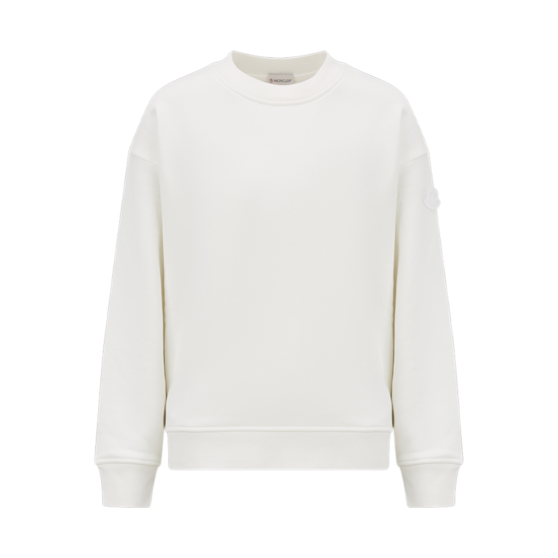 H2-093-8G00031-809KX-034 (W) Moncler Logo Sweatshirt White - 22FW