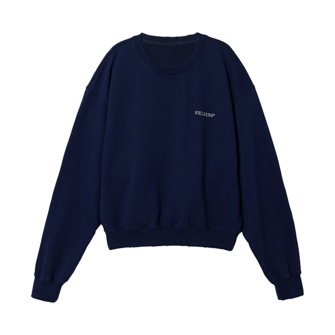 FDC41TSW01NV Fielders Logo Damaged Sweat Shirts Navy
