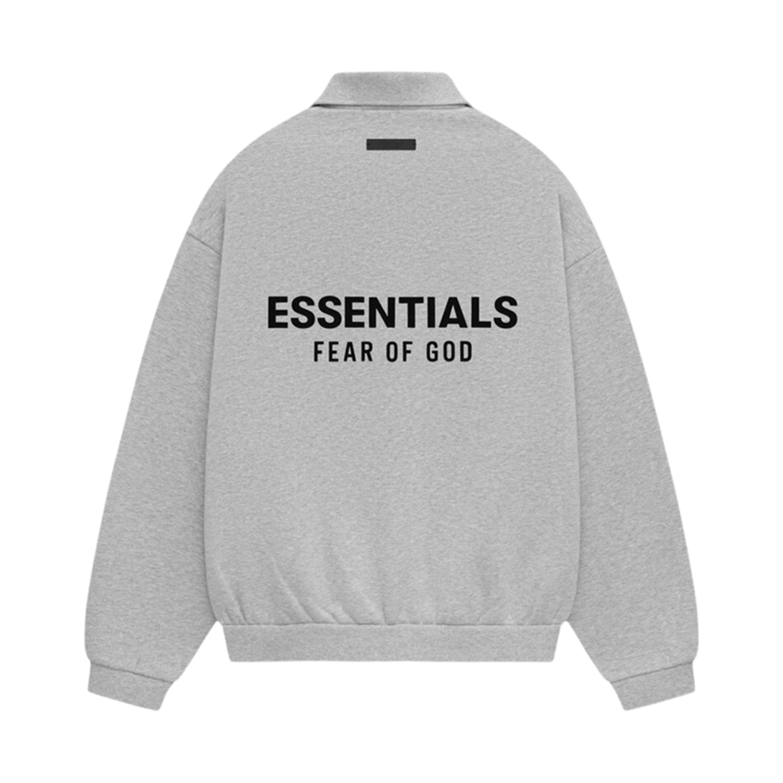 에센셜 플리스 폴로 스웨트셔츠 라이트 헤더 그레이 - 24FW(Essentials Fleece Polo Sweatshirt Light Heather Grey - 24FW)