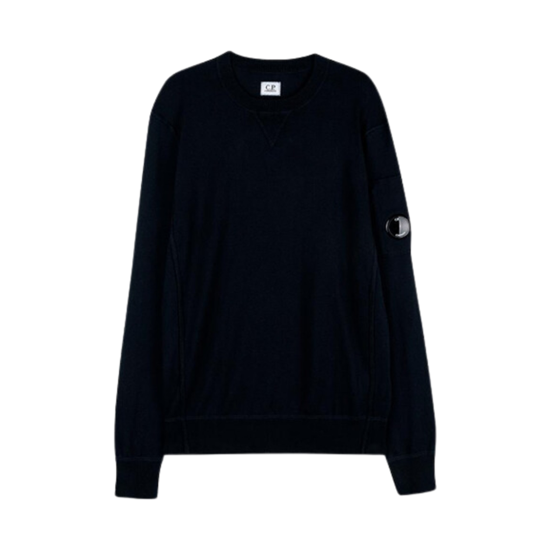 14CMKN127A004037A888 C.P. Company Sea Island Sweatshirt Total Eclipse Blue - 23SS