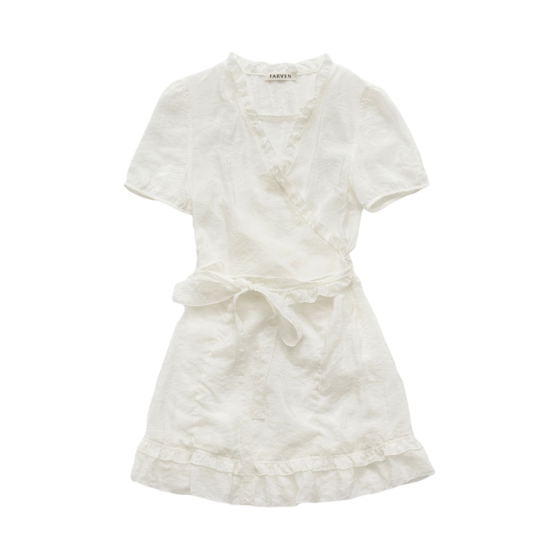 파르벵 에그 랩 드레스 아이보리(FARVEN Egg Wrap Dress Ivory)
