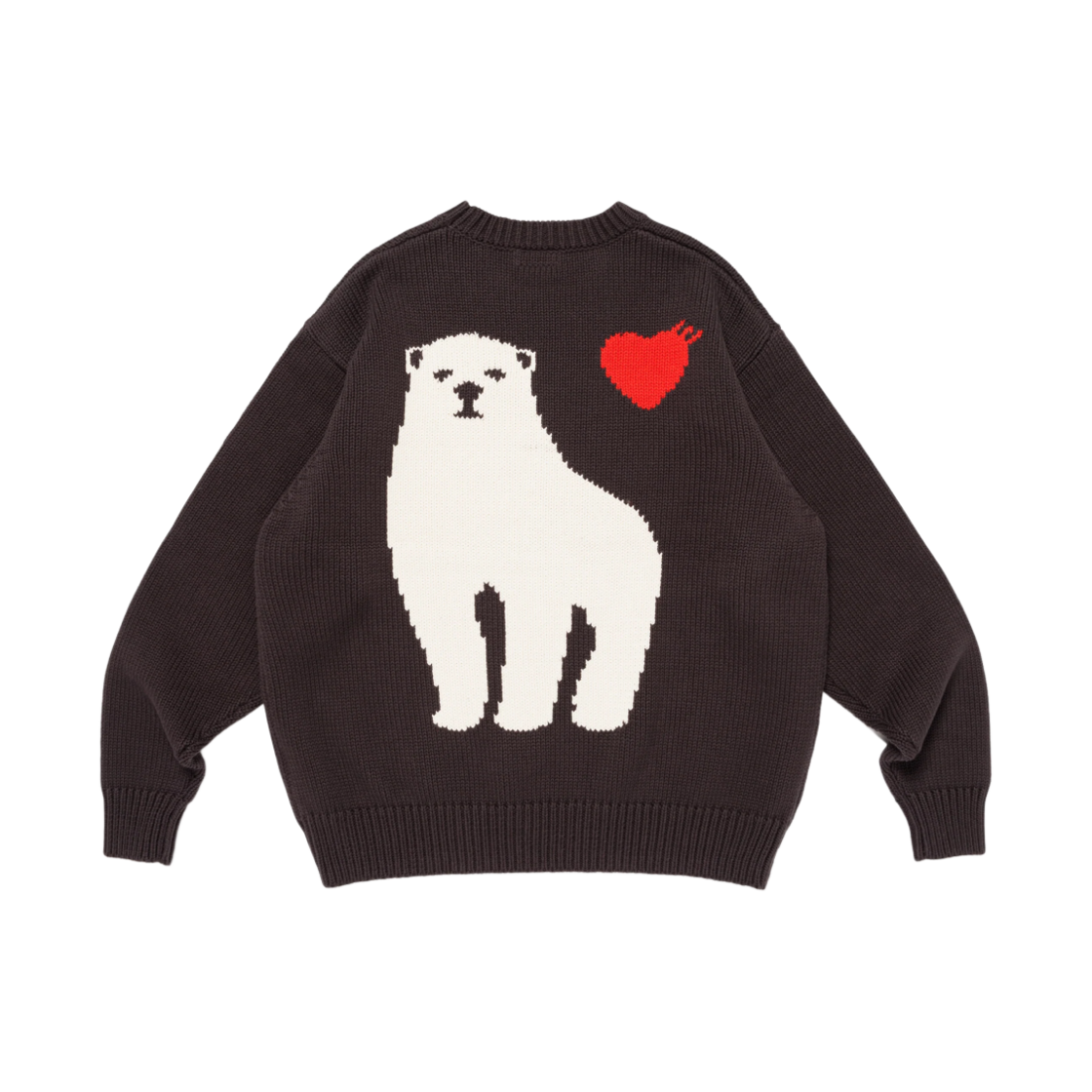 HM29CS001 Human Made Low Gauge Knit Sweater Charcoal