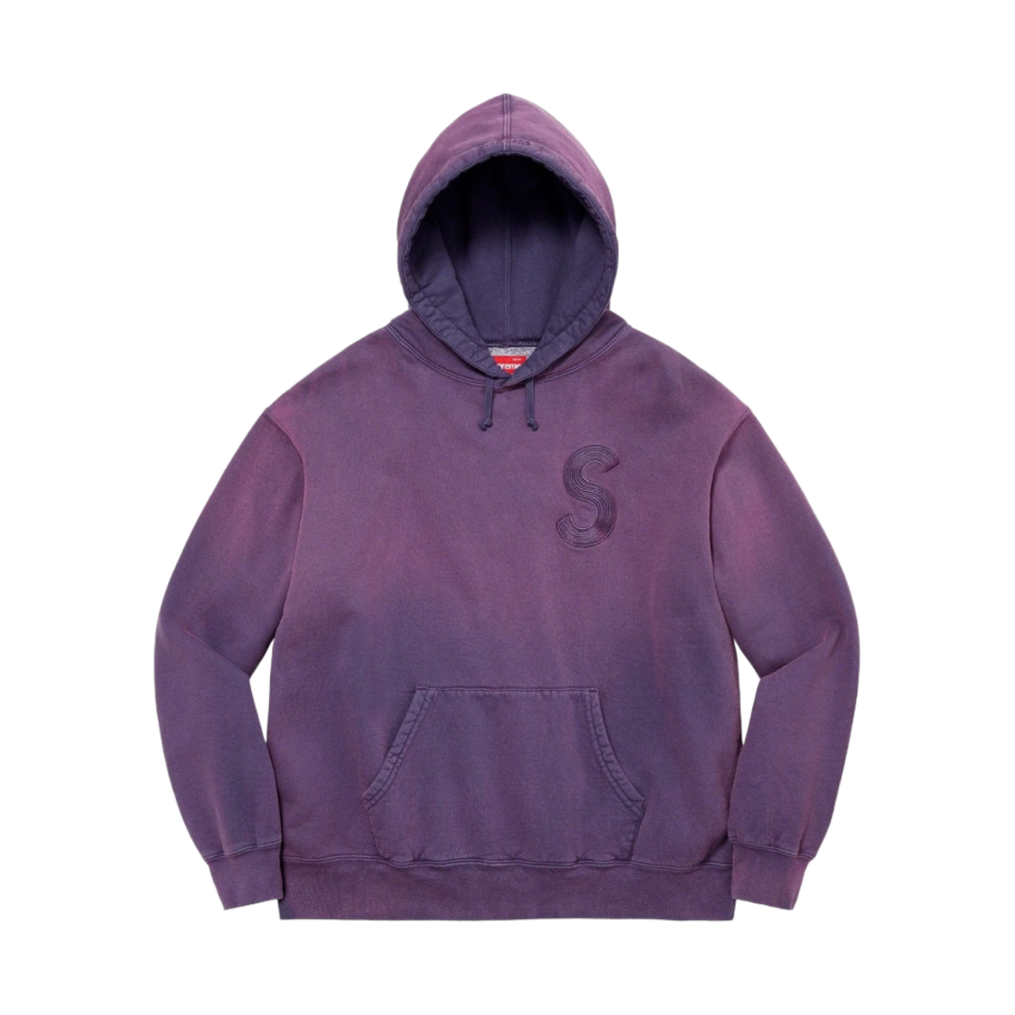 슈프림 오버다이드 S 로고 후드 스웨트셔트 퍼플 - 23SS