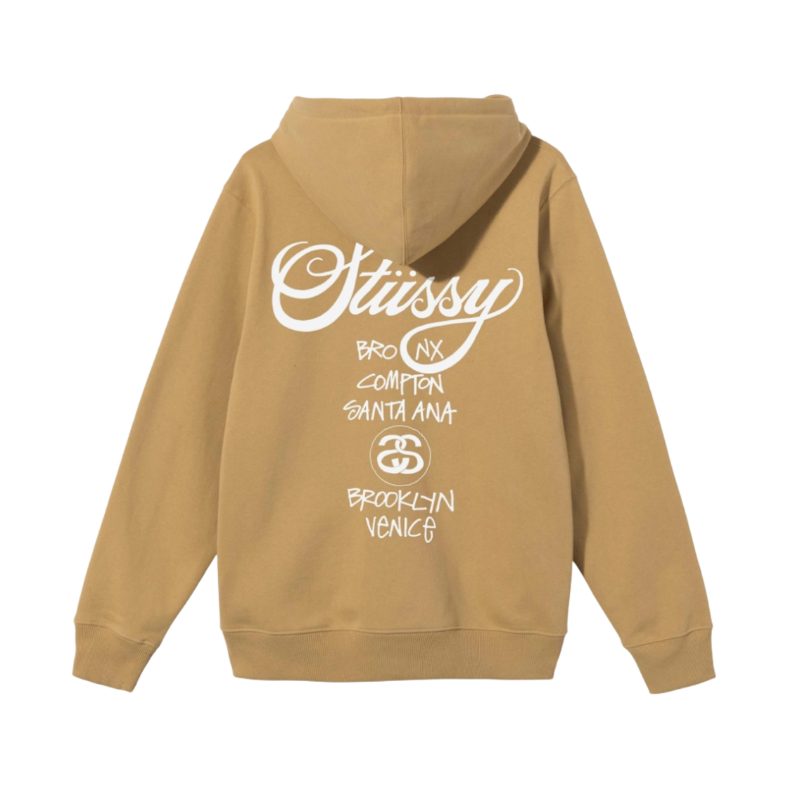 스투시 도버 스트리트 마켓 월드투어 후드 카키 2021(Stussy DSM World Tour Hoodie Khaki 2021) - 2