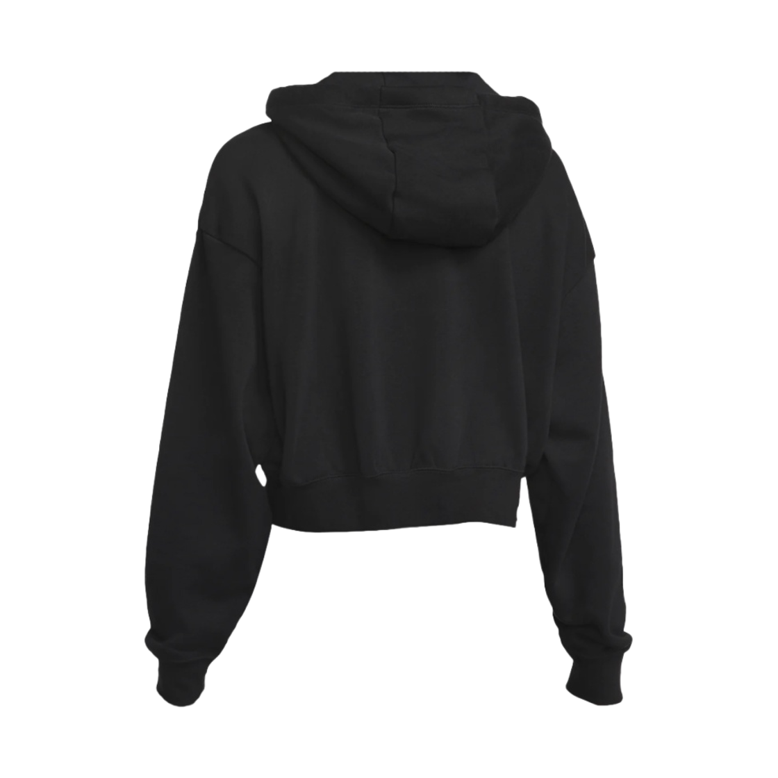 (W) 나이키 NSW 클럽 플리스 오버사이즈 크롭 그래픽 후드 블랙 - 아시아((W) Nike NSW Club Fleece Oversized Cropped Graphic Hoodie Black - Asia) - 2