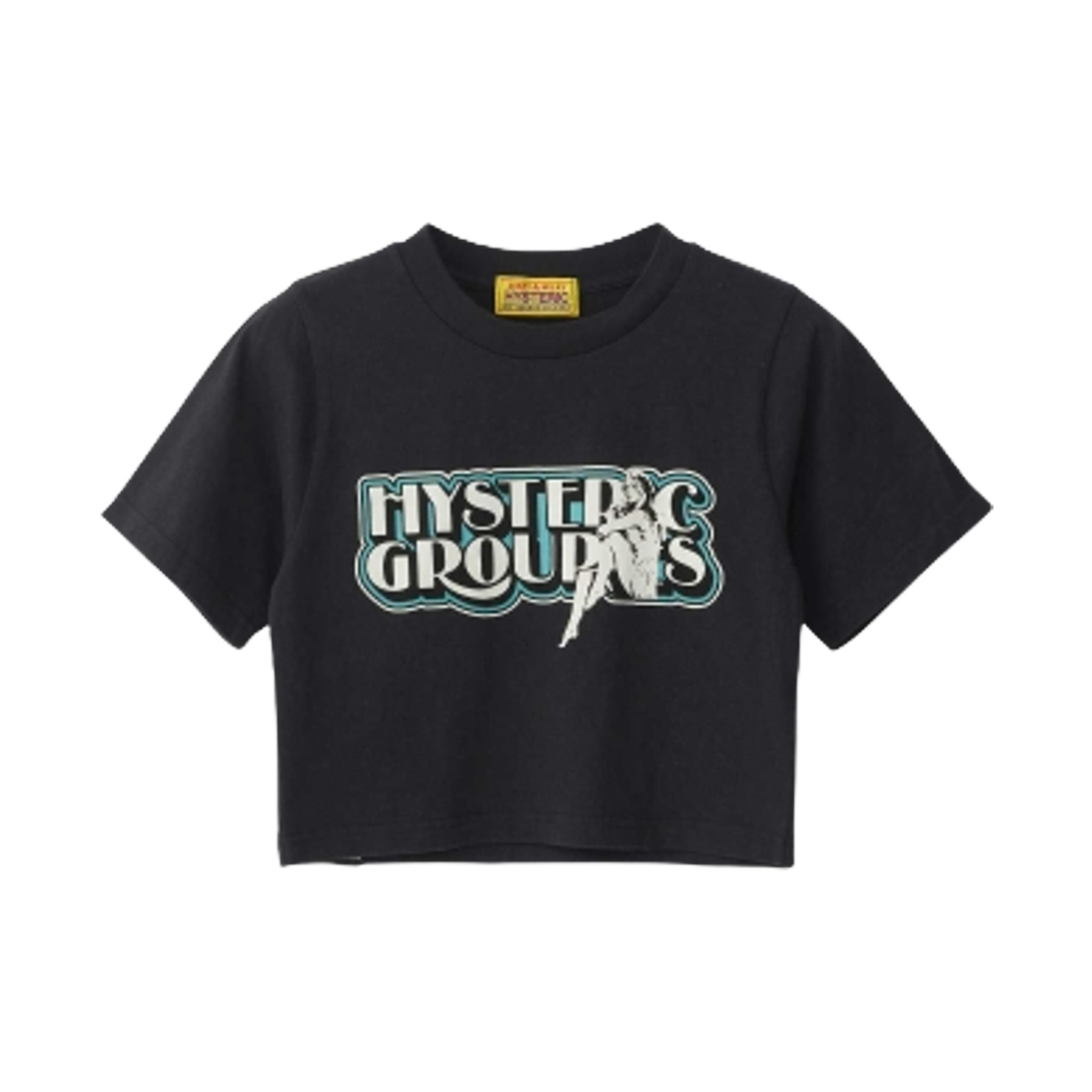 (W) 히스테릭 글래머 히스테릭 그루피스 숏 티셔츠 블랙((W) Hysteric Glamour Hysteric Groupies Short T-Shirt Black) - 1