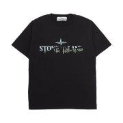 (Kids) Stone Island 2100010 Short Sleeve T-Shirt Black - 25SS