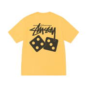 Stussy Pigment Dyed Dice T-Shirt Yellow