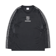 NOMANUAL Cracked Line Long Sleeve Uniform Black
