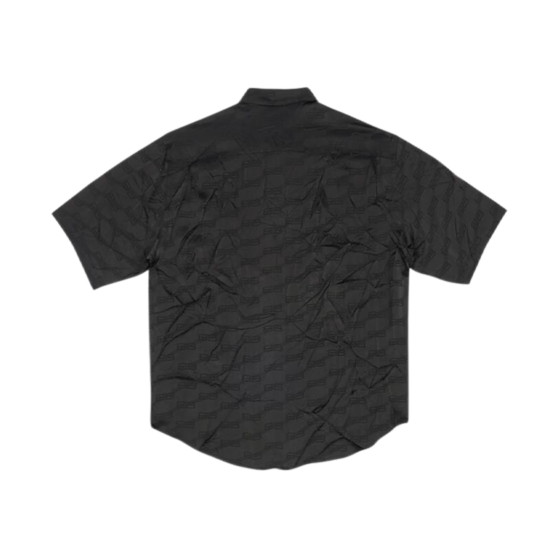 발렌시아가 BB 모노그램 미니멀 숏슬리브 셔츠 블랙(Balenciaga BB Monogram Minimal Short Sleeve Shirt Black) - 2