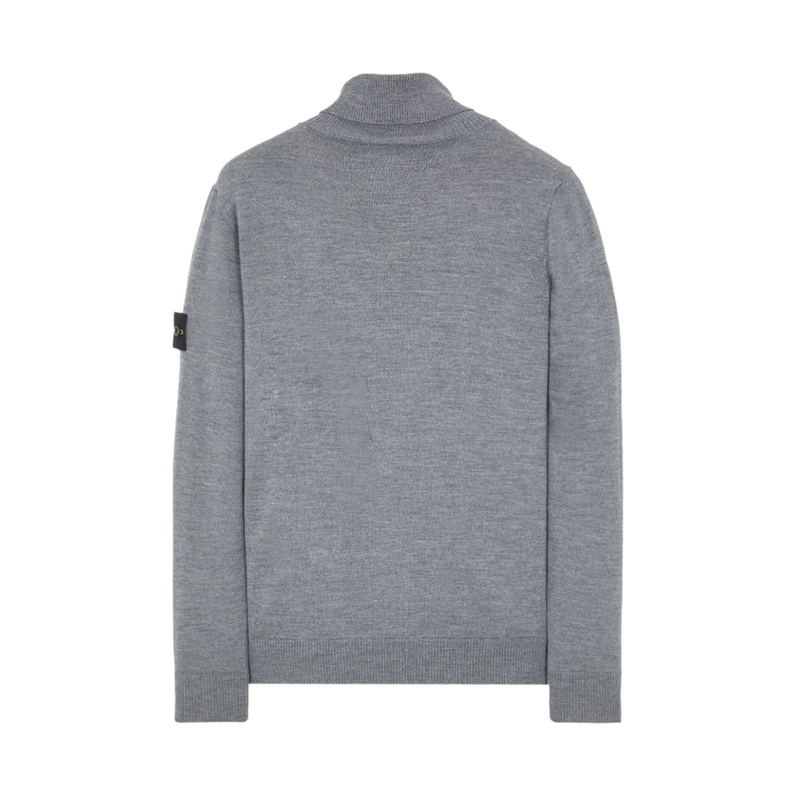 스톤 아일랜드 525C4 퓨어 라이트 울 폴로 넥 니트 그레이 - 22FW(Stone Island 525C4 Pure Light Wool Polo Neck Knit Grey - 22FW) - 2