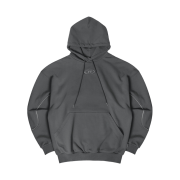 BORN TO WIN Big Chrome Reflective Line Hoodie Charcoal
