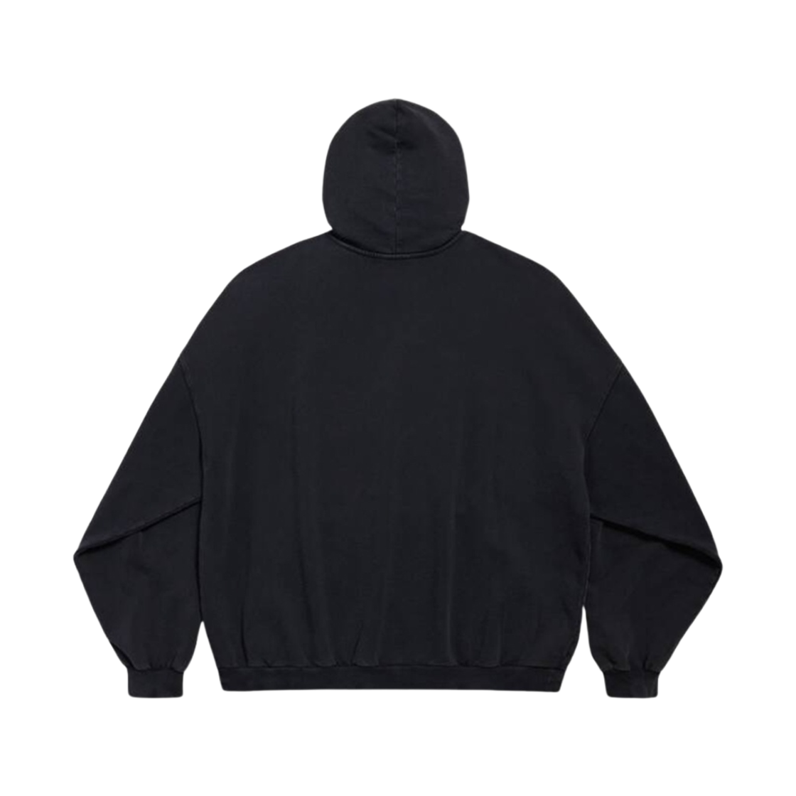 발렌시아가 아이 러브 파리 & 발렌시아가 후드 라지 핏 블랙 페이디드(Balenciaga I Love Paris & Balenciaga Hoodie Large Fit Black Faded) - 2