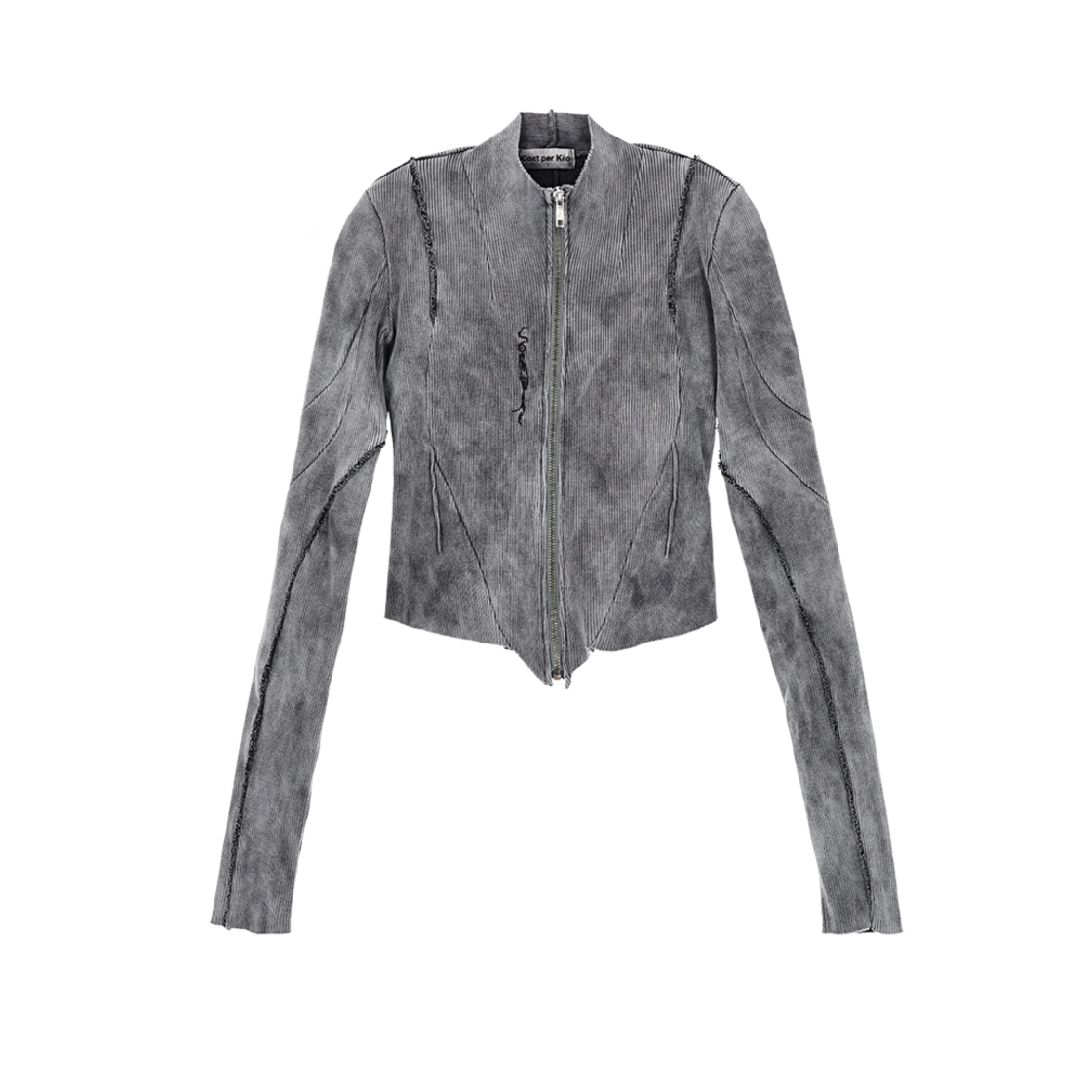 CK24AWSW01GR Cost Per Kilo Acryl Zip Jacket Grey