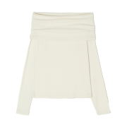 BEMUSE MANSION Luna Off Shoulder Top Ivory