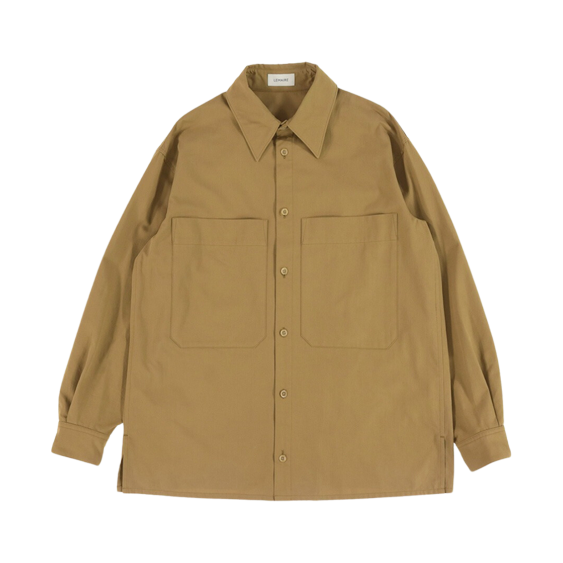 TO128-LF641-464 Lemaire Blouse Shirt Top Latte