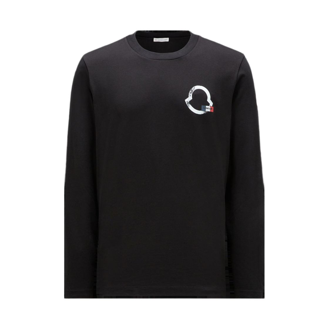 몽클레르 로고 아웃라인 롱슬리브 티셔츠 블랙 - 23FW(Moncler Logo Outline Long Sleeve T-Shirt Black - 23FW) - 1