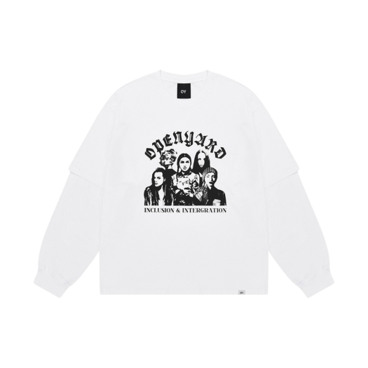 OYBDS1TE131WH OY B.G.S Layered Long Sleeve White