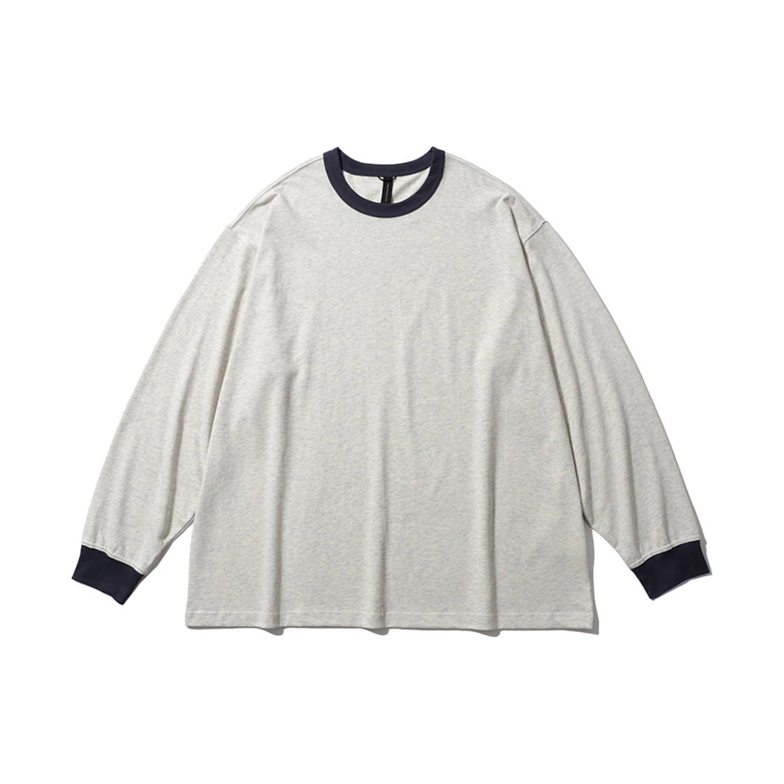 [SS25] 모이프 링거 롱슬리브 티셔츠 헤더 오트밀